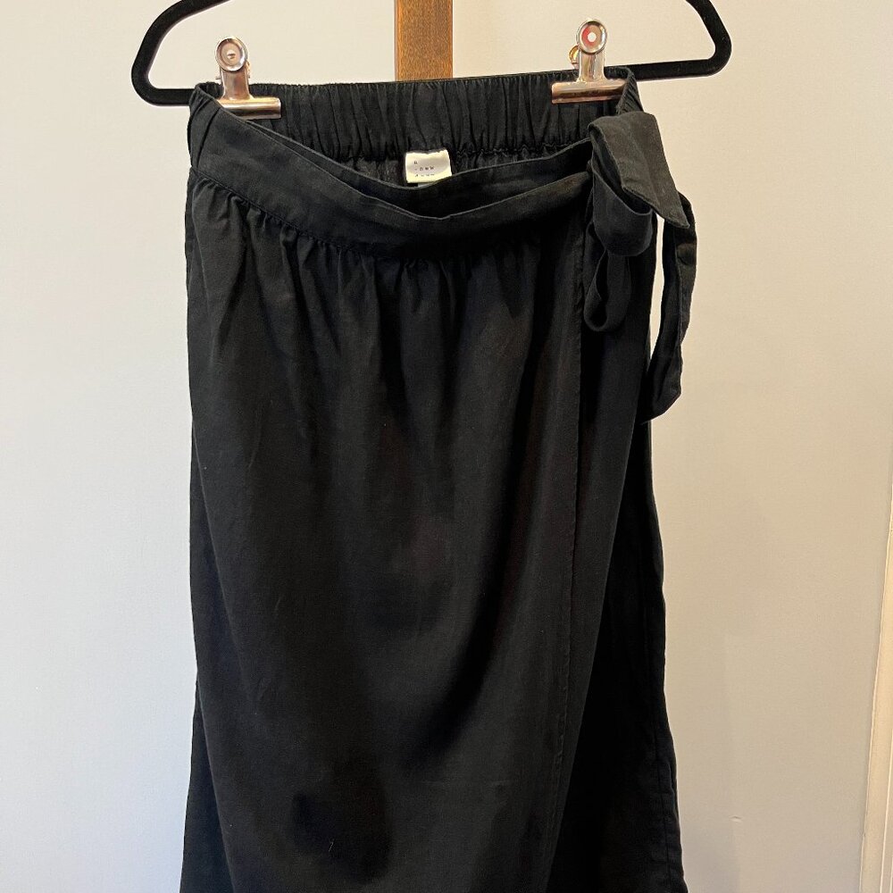 Linen Wrap A-Line Skirt - A New Day